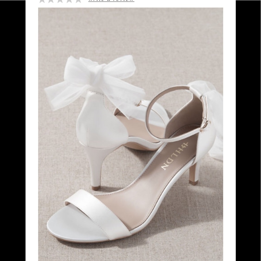 BHLDN Palumbo Heels ivory wedding size 7